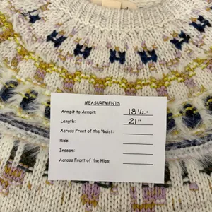 J. CREW x The Reeds Fuzzy Fair Isle Wool Blend Sweater Knitwear Pullover Small thumbnail 14