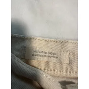 Universal Thread Womens Off-White High-Rise‎ Denim Shorts Size 12 thumbnail 5