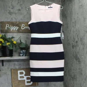 NWT Tommy Hilfiger Sheath Dress Ballerina Pink / Sky Captain / Ivory 6 thumbnail 4