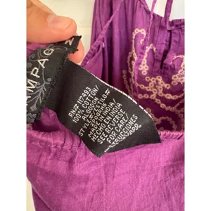 Y2K Rampage purple embroidered halter top size medium thumbnail 6