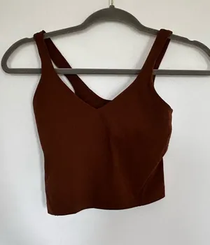 Lululemon Brown Align Tank Top‎ V Neck Size 0 thumbnail 1