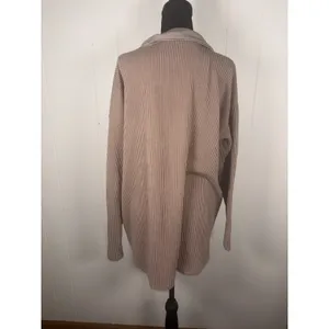 Reb. in J 220 Heather brown Ribbed Shirt Shacket‎ Size XL Lightweight thumbnail 3