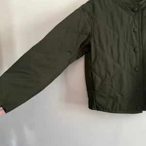 BISHOP + Young | Hunter Green Quilted Puffy Snap Front Beach Walk Jacket XS thumbnail 2