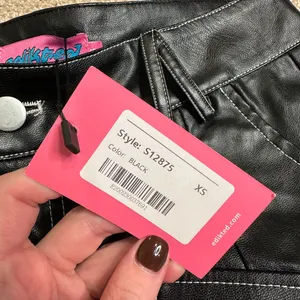 Edikted Faye Faux Leather‎ Cargo Pants thumbnail 4