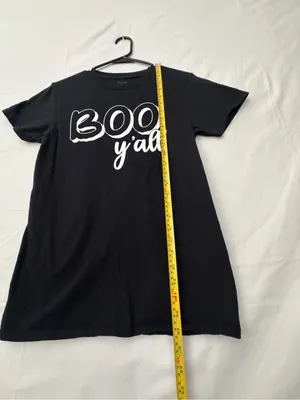 Gildan Unisex Black “BOO y’all” Halloween Graphic Tee Size S(A760) thumbnail 4