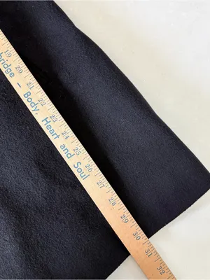 Fleurette Loro Piana 100% Wool Womens Mid Length Pea Coat Black Size 14 USA Made thumbnail 14