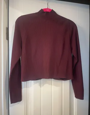 Lululemon Ribbed-Knit Twist-Back Mockneck Sweater thumbnail 1