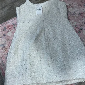 NWT Mango sequin knitted mini dress in light beige size‎ 6 thumbnail 9