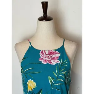 Tart Collections Lena Dress Women XS‎ Blue Floral Print Tie Waist Mini Boho thumbnail 6