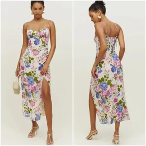Reformation Kourtney Dress Donna Floral thumbnail 3