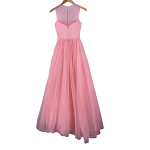 SHERRI HILL Pink Crystal Tulle and Satin Formal Gown Size 2 Prom Quinceañera thumbnail 5