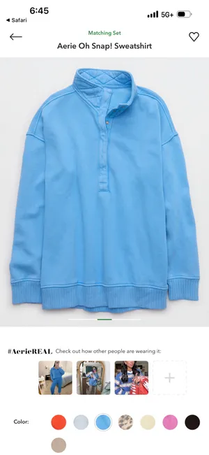 Aerie Oh Snap Sweatshirt thumbnail 6