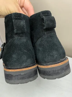 LLBean Old Port Black Suede Ankle Boot Sz 8 thumbnail 7