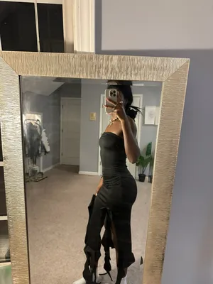 Black Ruffle Dress thumbnail 2