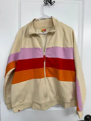 LEGO x Target Cream Colorblock Full Zip Track Jacket Women’s 1X thumbnail 3