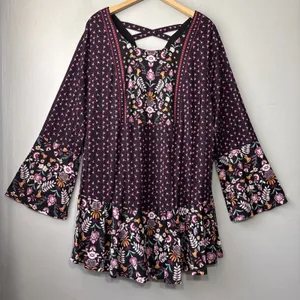 Style & Co Babydoll Tunic Top Plus Size 3X Floral Stretch Femme Fusion Peplum thumbnail 1