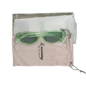 NWT 90s Retro Oval Sunglasses Green Small Frame Y2K Vintage Rave Festival thumbnail 3