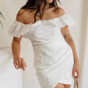 Boutique white off the shoulder mini dress thumbnail 1