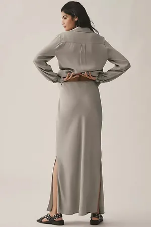 Anthropologie The Tilda Maxi Slip Skirt:Side-Slit Edition, Size XL thumbnail 5