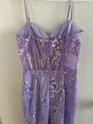 Lulus Light Purple Mermaid Prom Dress thumbnail 2