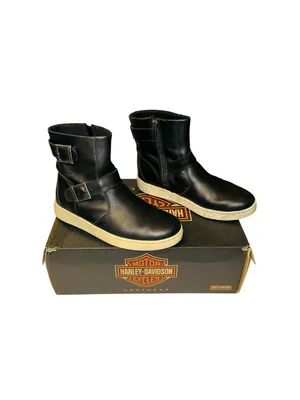 Harley Davidson Women’s Bateman Black Motorcycle Engineer Boots Size 6.5 thumbnail 4