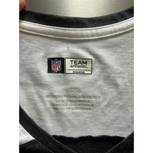 NFL Steelers Football T-Shirt V-Neck 3/4 Sleeve Gray White Womens‎ Size S thumbnail 5