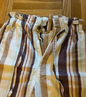 Abercrombie Stripped Linen Pants thumbnail 2