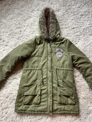 Green and brown down puffer jacket Size L thumbnail 1