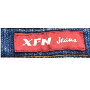 XFN Jeans Womens Blue Embroidered Peacock Lace Sequin Bootcut Denim Pants 27x31 thumbnail 5