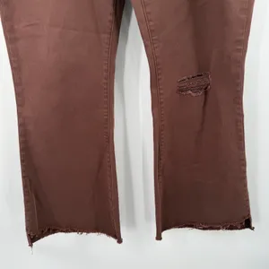 Ceros Jeans Womens SZ 30 NWT Phoenix High Rise Flare Distressed Mocha Denim Crop thumbnail 11