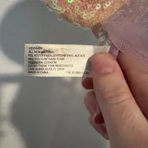 Disney Parks White Sequin Iridescent Rainbow Pastel Fairy Headband Minnie Ears thumbnail 5