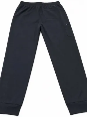 ADAR Women's‎ scrub pants Black Jogger with Side Zip Pocket thumbnail 2