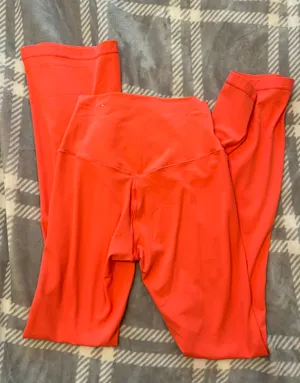 Aerie Coral Pink Flare Leggings thumbnail 3