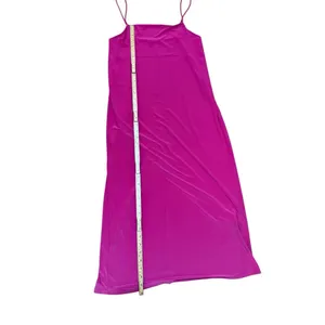 Zara Women’s Bright Pink Midi Fitted Dress Sz‎ M thumbnail 6