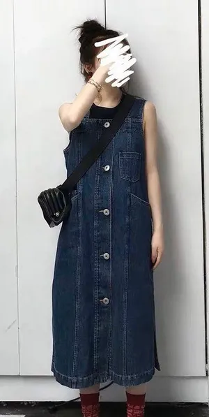 Denim Dress Size M thumbnail 1