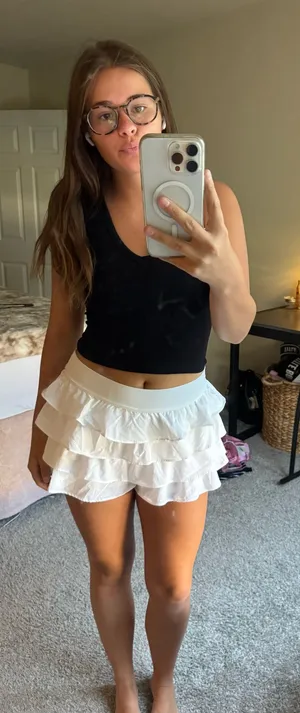 Aerie White Skirt/shorts thumbnail 1
