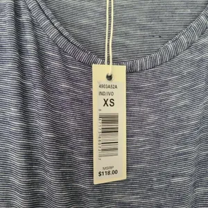 NWT Max Studio Blue Striped‎ Maxi Dress XS Sleeveless Marled Knit Coastal Resort thumbnail 9