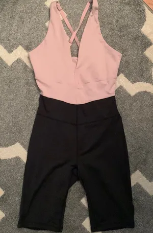 FP Movement by Free People Pink and Black Jumpsuit thumbnail 1