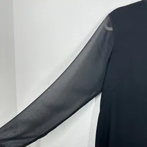 Rag & Bone Black Sheer Sleeve Open Back Blouse Contemporary Gothic Whimsigoth thumbnail 5