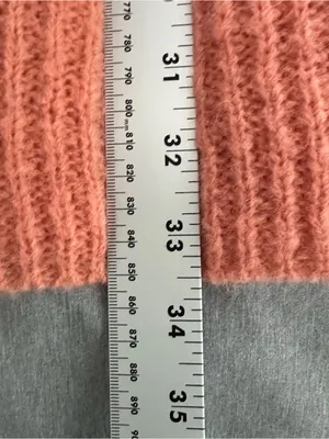 Free People Sweater Small Coral Pink Alpaca Blend Cowl Neck Oversized thumbnail 8