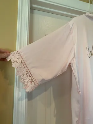 Satin Bridesmaid Soft Pink Bridal Party Robe thumbnail 7
