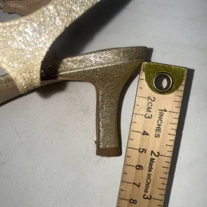 Badgley‎ Mischka American Glamour Glitter Strappy Heels Pageant Dress Shoes 9.5 thumbnail 7