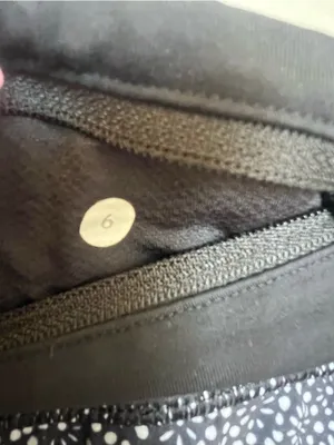 LULULEMON Run Times Shorts Miss Mosaic Black Size 6 thumbnail 9