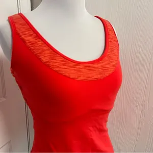 Lucy Criss Cross Compression Active Tank F1* Orange Size M thumbnail 3