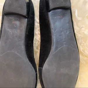 Talbots Black Suede Pointed Toe Loafer thumbnail 4