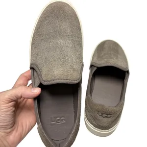 UGG Jass Suede Slip On Platform Sneakers Taupe Gray Casual Shoes Womens 6 thumbnail 5