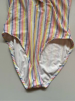 kate spade Multicolor Striped Tie-Front‎ One-Piece Size M/L thumbnail 5