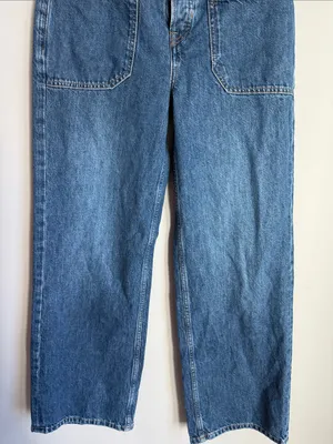 Free People We The Free Palmer Tunnel Vision Baggy Relaxed Cuffed Jeans thumbnail 6
