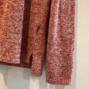 Old Navy Sweater Red Marled V-Neck Knit Pullover Casual Womens‎ Large thumbnail 4
