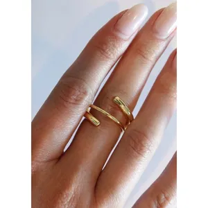 *NEW Coil‎ Ring Gold Plated Sterling Silver thumbnail 16